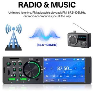 Radio Coche MP5 Bluetooth 1DIN Pantalla Táctil