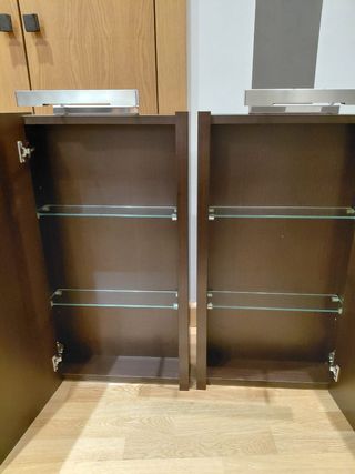 Muebles de baño almacenamiento con luz