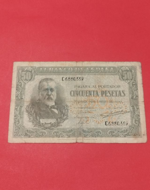 50 Pesetas 1940 El Banco de España