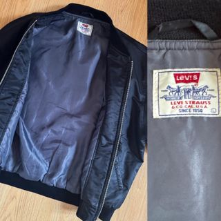 LEVIS BOMBER CHAQUETA VINTAGE 90s NEGRA L HOMBRE