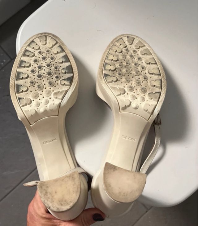 Sandalias Geox Plataforma Penélope Cruz Beige.