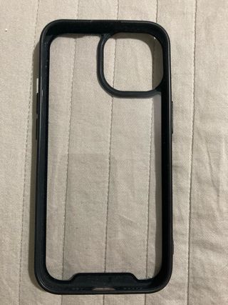 Cover iPhone 15 Nero Trasparente