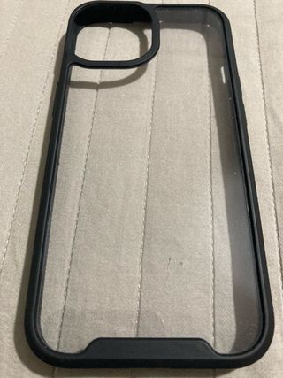 Cover iPhone 15 Nero Trasparente