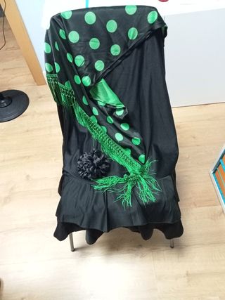 Disfraz Andaluza lunares verde