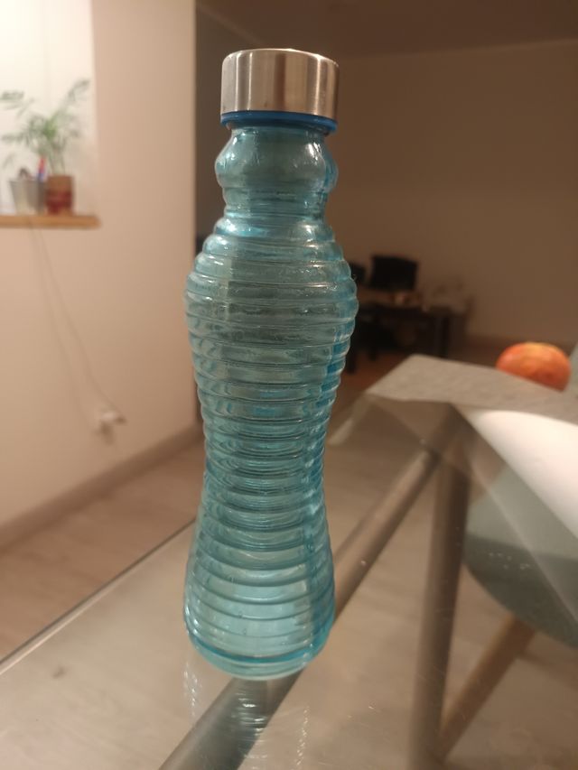 Botella de cristal azul 50cl
