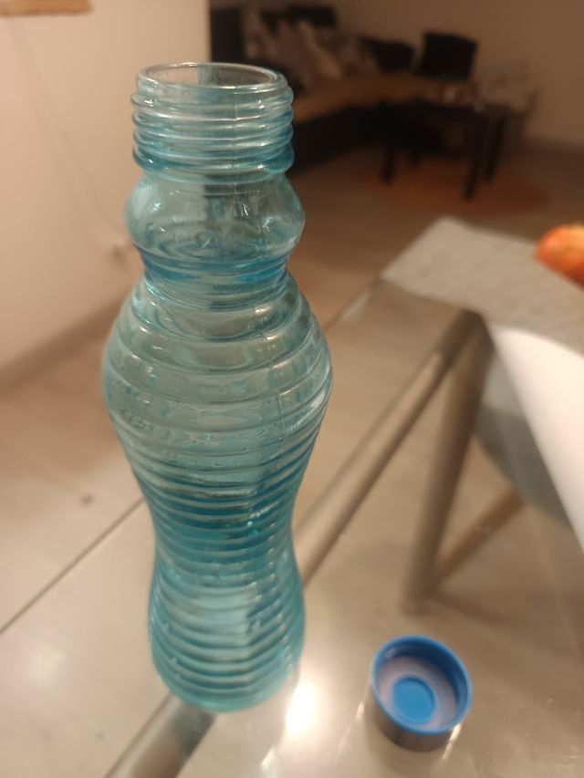 Botella de cristal azul 50cl