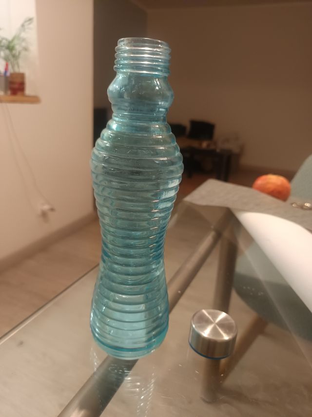 Botella de cristal azul 50cl