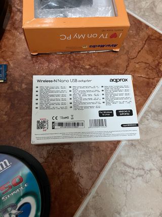 Lote informático: Auriculares, Ratón, RAM, CDs/DVD