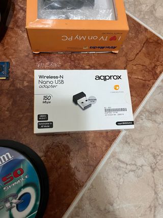 Lote informático: Auriculares, Ratón, RAM, CDs/DVD