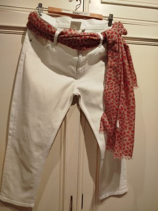 Pantalón vaquero blanco