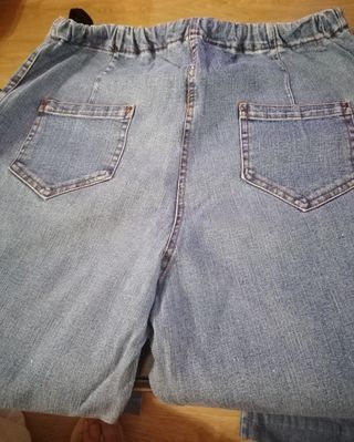 Pantalón vaquero premamá largo