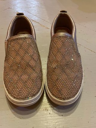 Zapatillas Skechers niña rosa con brillos