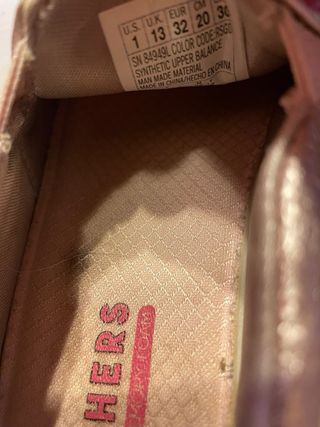 Zapatillas Skechers niña rosa con brillos
