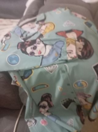 Vestido camisero estampado mujer