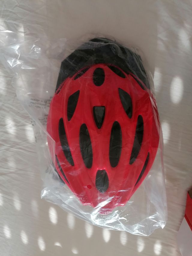 Casco de bicicleta rojo B-PRO