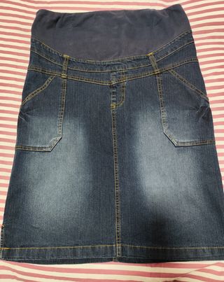 Falda premamá vaquera C&A Talla 38
