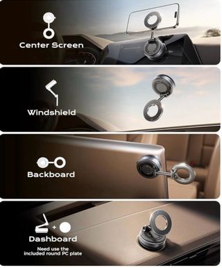 Supporto magnetico auto MRGLAS ventosa