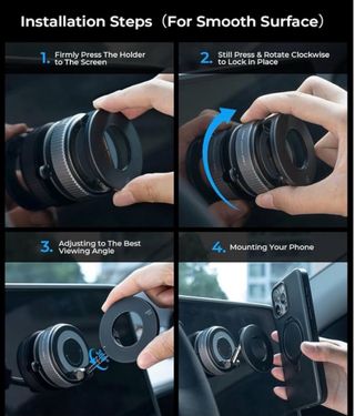 Supporto magnetico auto MRGLAS ventosa