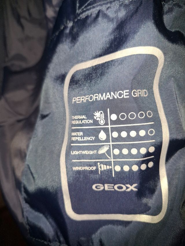 Chaqueta Geox impermeable y cortavientos azul XXXL
