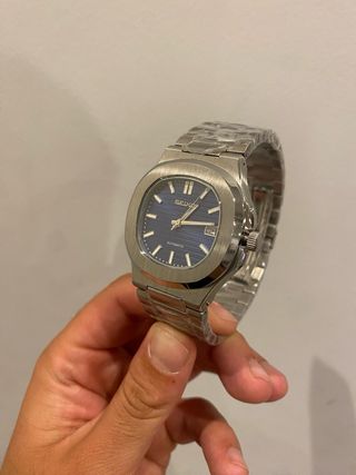 Reloj Seiko Nautilus Azul y Plateado