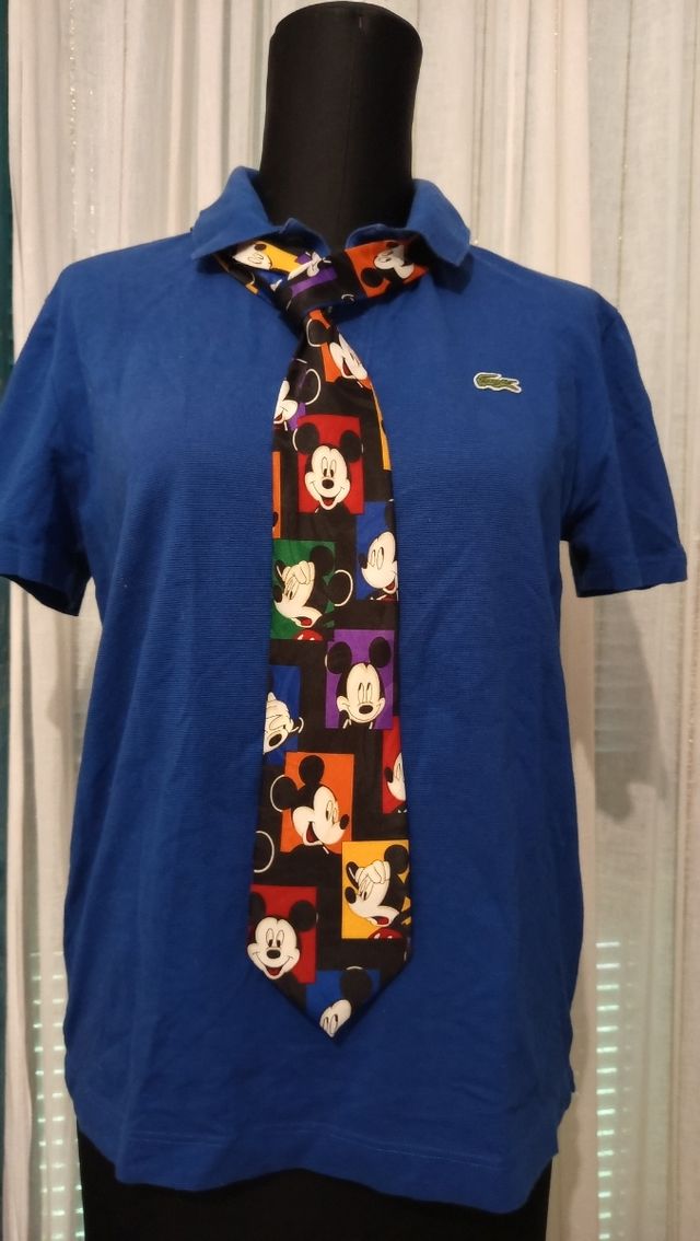 Set Uomo Lacoste Blu con Cravatta Mickey Mouse