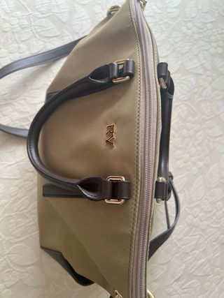 Bolso Adolfo Domínguez Beige y Marrón