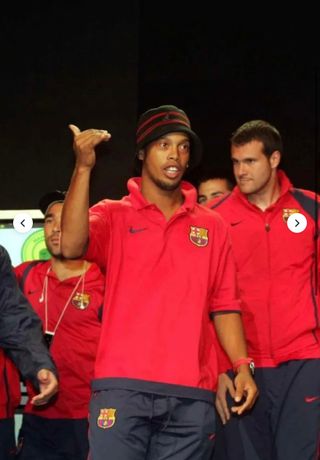Polo FC Barcelona Vintage Nike Rojo