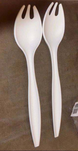 Tupperware Cubiertos Plástico Blanco