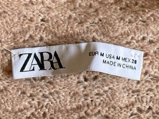 Chaleco Zara Lana Rosa Talla S
