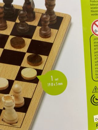 Juego de Ajedrez y Damas Cayro