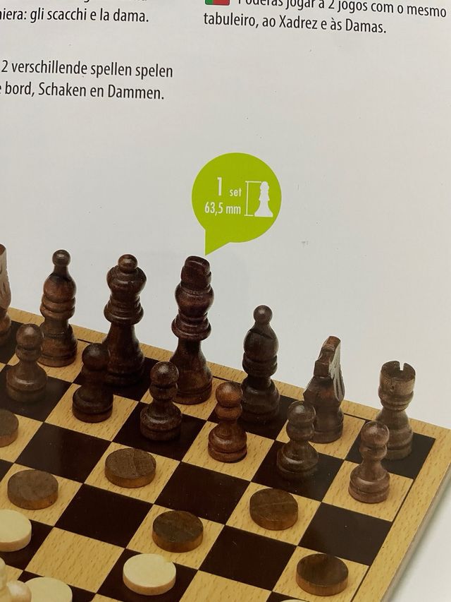 Juego de Ajedrez y Damas Cayro