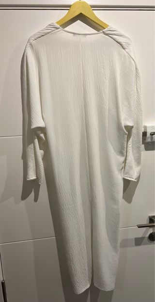 Vestido largo Zara blanco