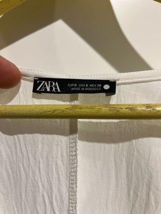 Vestido largo Zara blanco
