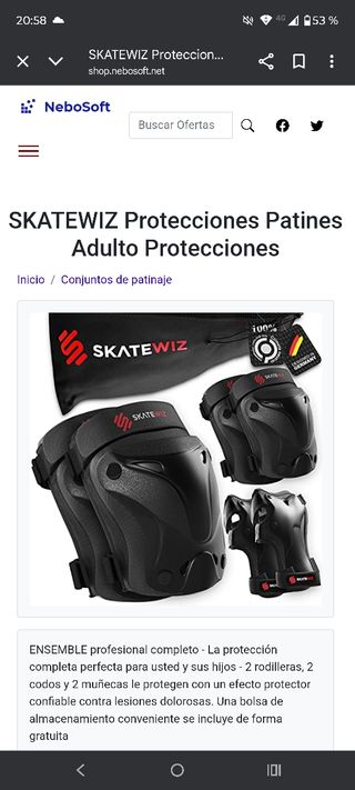 Protecciones Patines/Monopatín SKATE WIZ