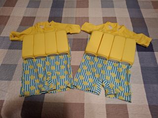 Costumi galleggianti bimbo gialli limoni