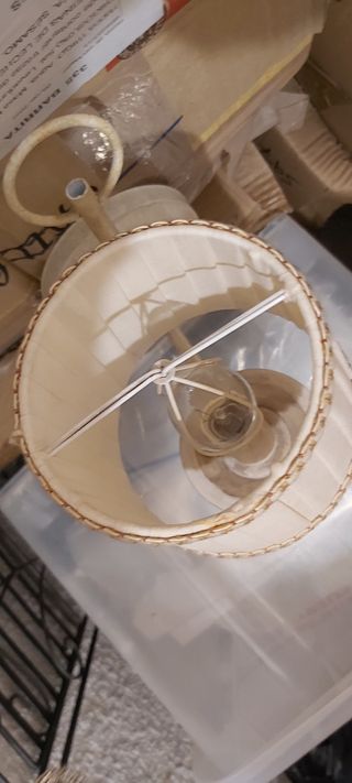 Lámpara aplique de forja y cerámica