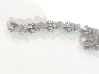 Pulsera de eslabones plateada hombre 