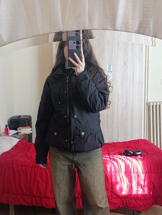 Abrigo técnico Crossfield impermeable negro