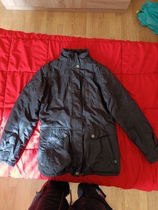 Abrigo técnico Crossfield impermeable negro