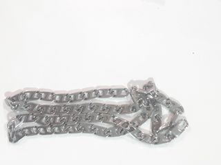 Cadena de plata estilo eslabón marino, de hombre 