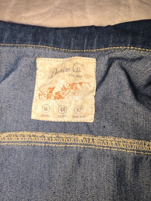 Cazadora Vaquera Mujer Azul