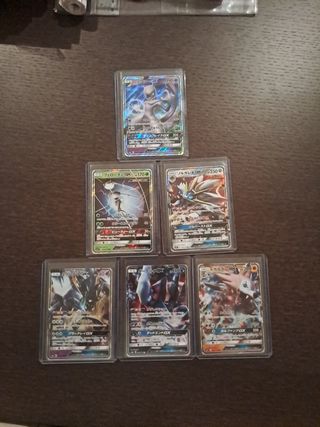 Lote Cartas Pokémon GX Mewtwo Solgaleo Necrozma