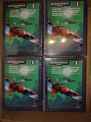 4x Warhammer 40k Eldar Jetbikes