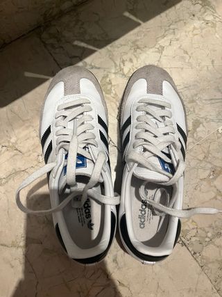 Adidas Samba Talla 38 Blancas y Negras