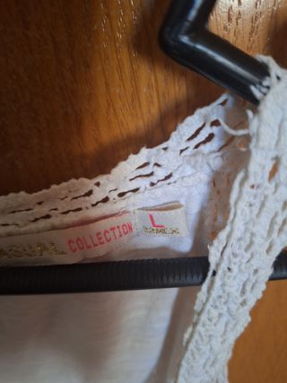Top blanco tirantes bordado