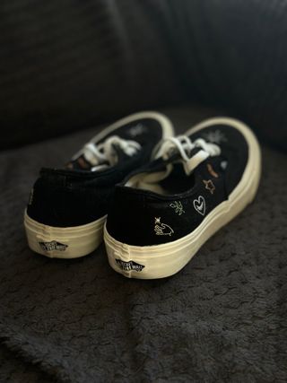 Vans Zapatillas Negras con Dibujos