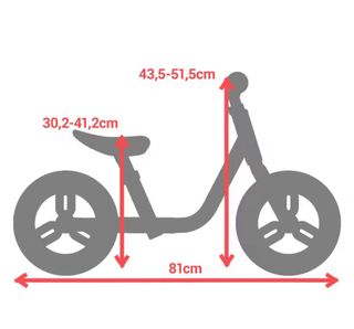 Bicicleta sin pedales Btwin 500 por niños rosa