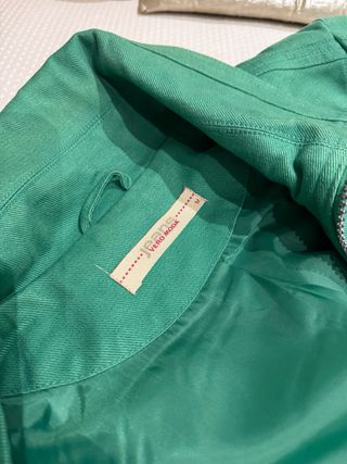 Cazadora vaquera verde