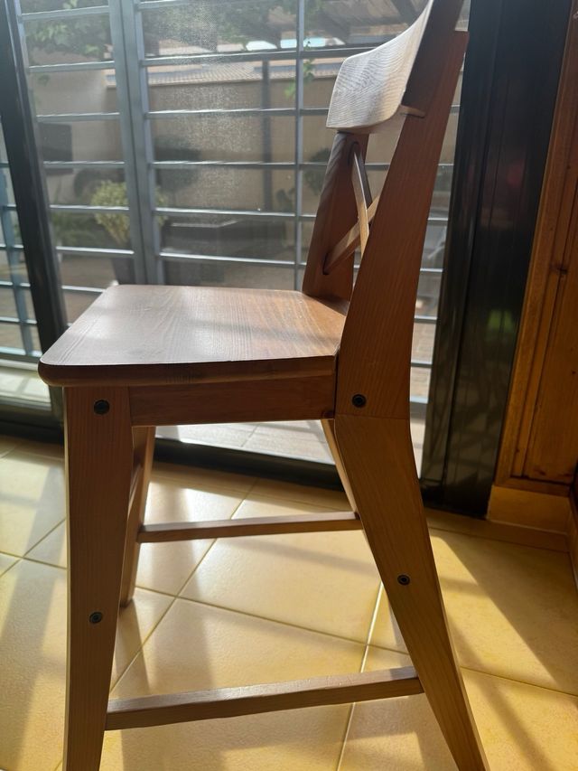 Silla Trona Madera Infantil