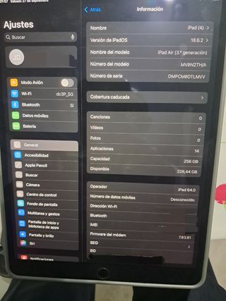iPad Air 3 256GB + Pencil + Cellular